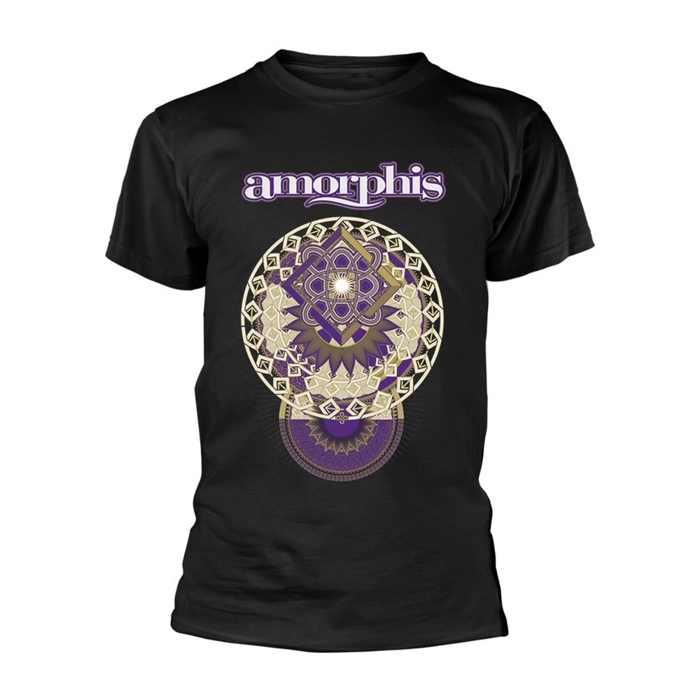 Black - Front - Amorphis Unisex Adult Halo New T-Shirt