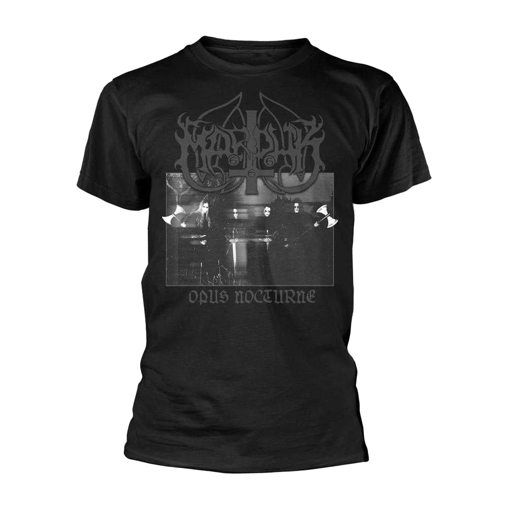Black - Front - Marduk Unisex Adult Opus Nocturne B T-Shirt