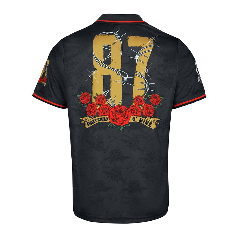 Grey - Back - Guns N Roses Unisex Adult Sweet Child O´Mine Football Jersey