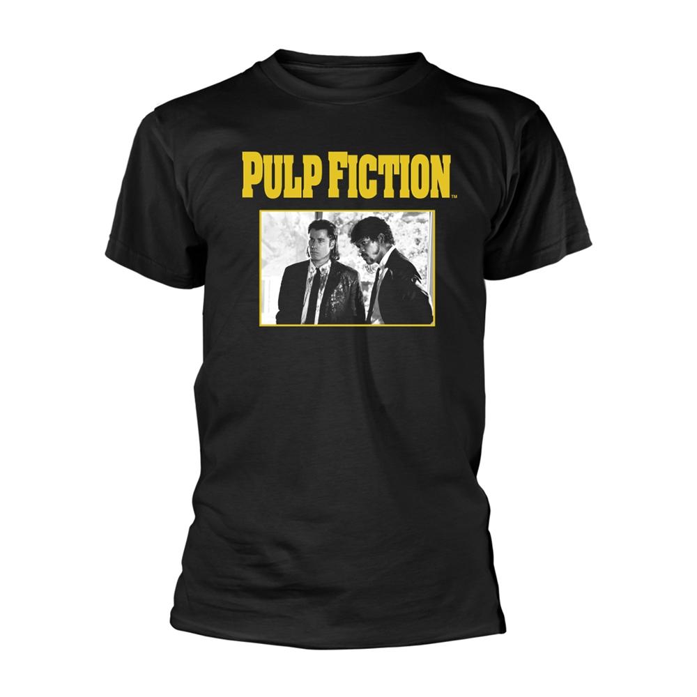 Black - Front - Pulp Fiction Unisex Adult Vincent & Jules T-Shirt