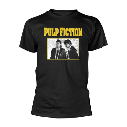 Black - Front - Pulp Fiction Unisex Adult Vincent & Jules T-Shirt