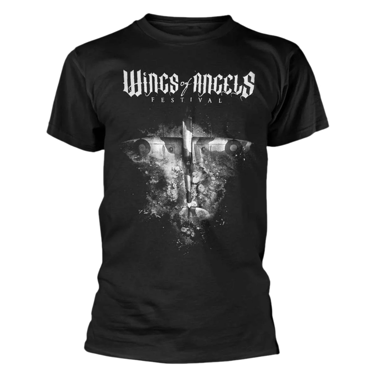 Black - Front - Wings Of Angles Festival Unisex Adult 2024 T-Shirt