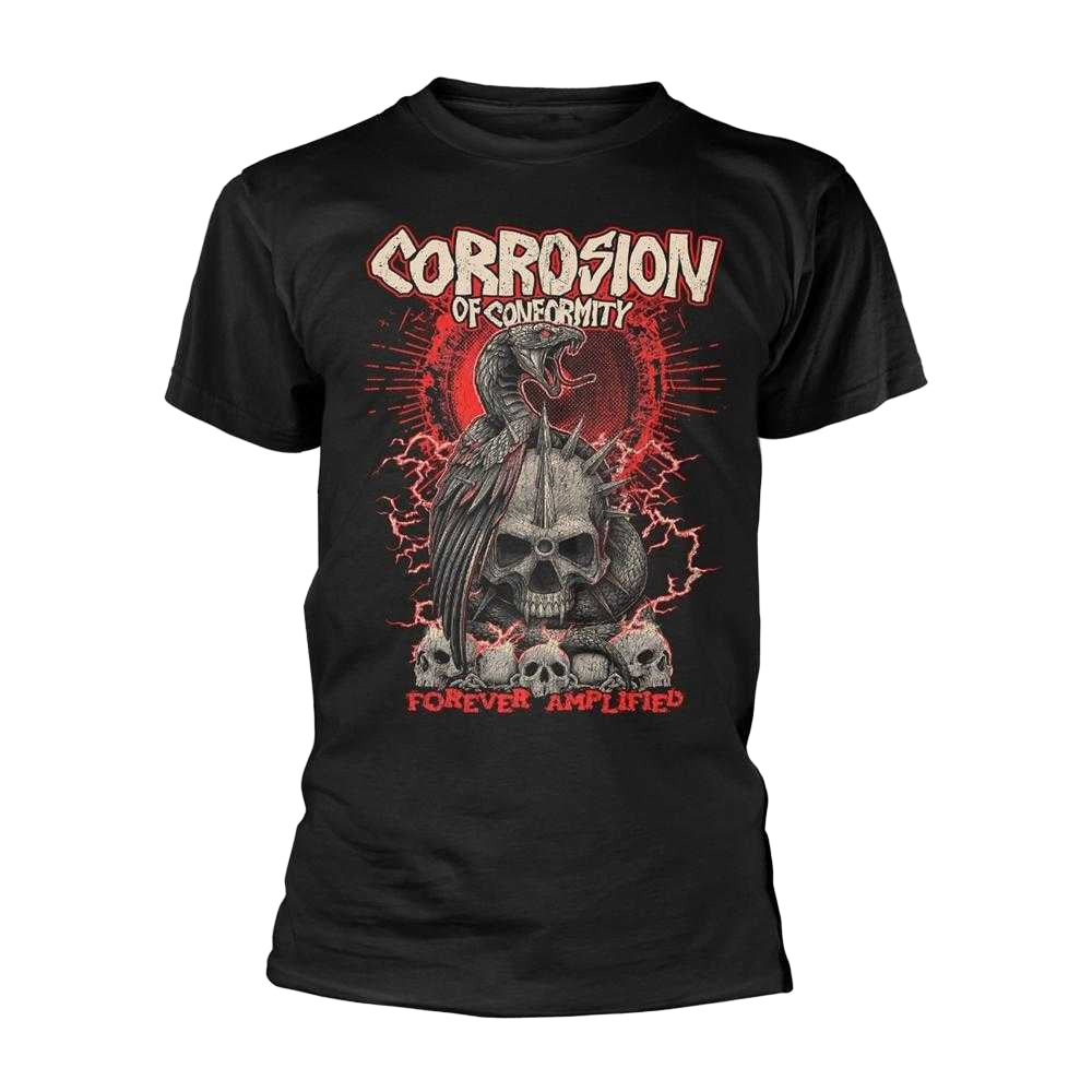 Black - Front - Corrosion Of Conformity Unisex Adult Forever Amplified Tour 2025 T-Shirt