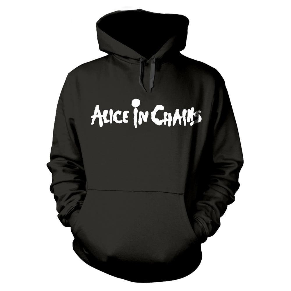 Black - Front - Alice In Chains Unisex Adult Facelift Hoodie