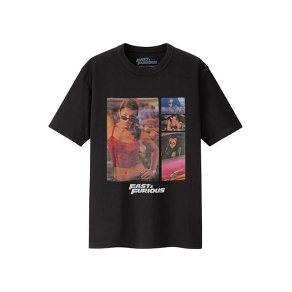 Black - Front - Fast & Furious Unisex Adult Pose T-Shirt
