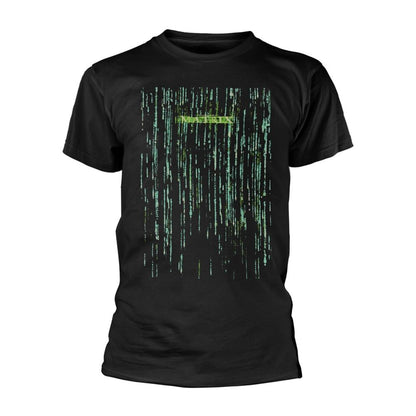Black - Front - The Matrix Unisex Adult Code Knight T-Shirt