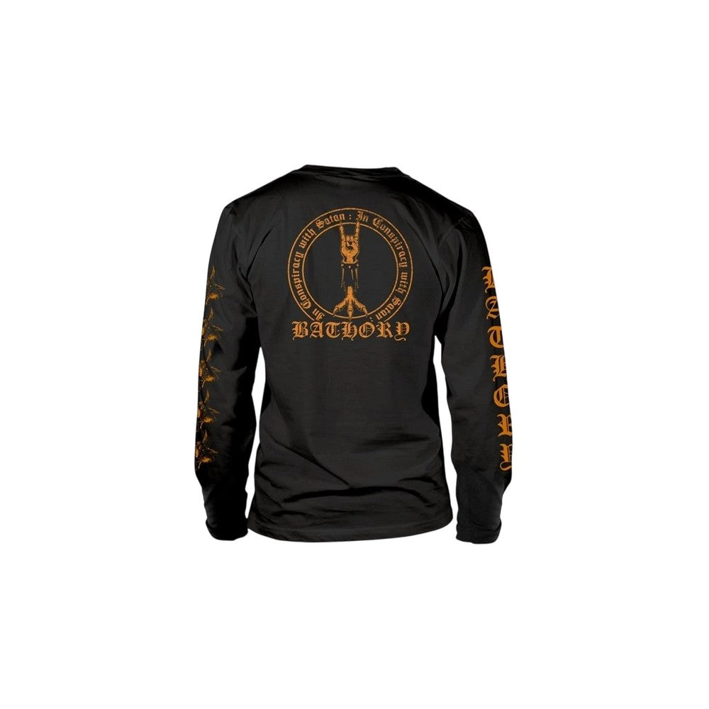 Black - Back - Bathory Mens In Conspiracy With Satan Long-Sleeved T-Shirt