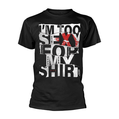 Black - Front - Right Said Fred Unisex Adult I´m Too Sexy Torn T-Shirt