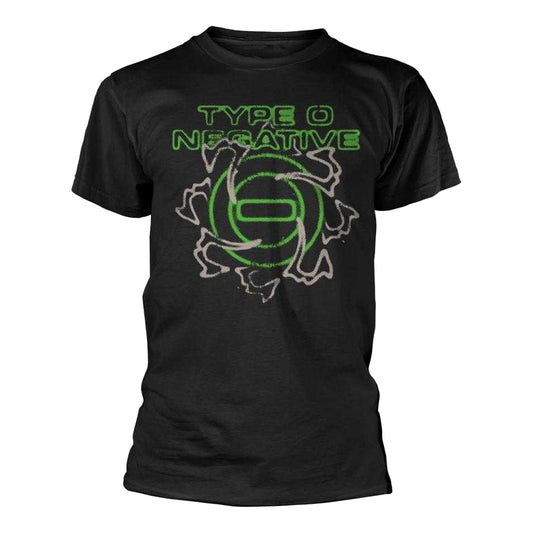 Black - Front - Type O Negative Mens Logo T-Shirt