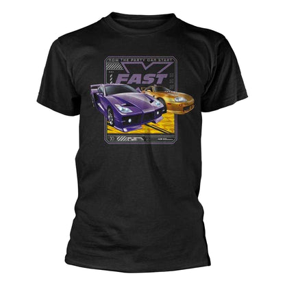 Black - Front - Fast & Furious Mens Now The Party Can Start T-Shirt