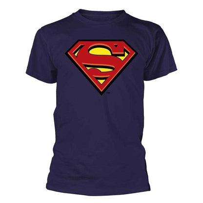 Blue - Front - Superman Unisex Adult Logo T-Shirt