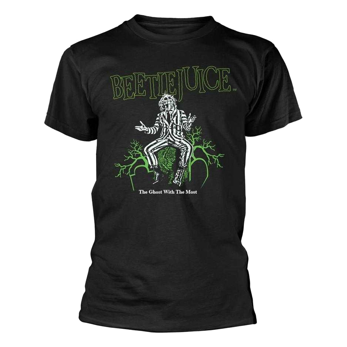 Black - Front - Beetlejuice Mens The Ghost With The Most T-Shirt