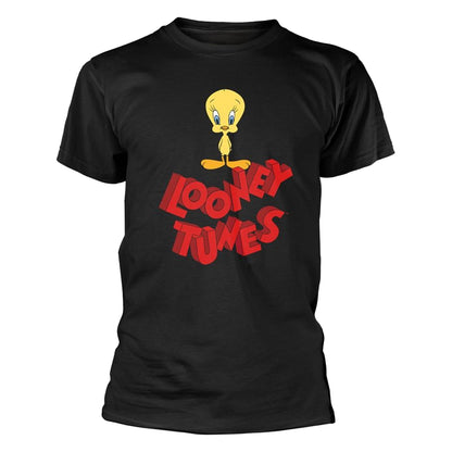 Black - Front - Tweety Mens Logo T-Shirt