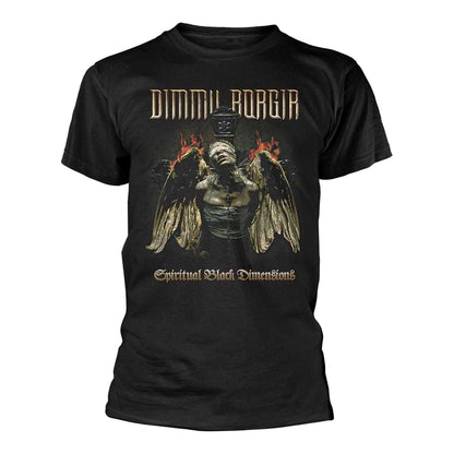 Black - Front - Dimmu Borgir Mens Spiritual Black Dimensions Tour 2025 Back Print T-Shirt