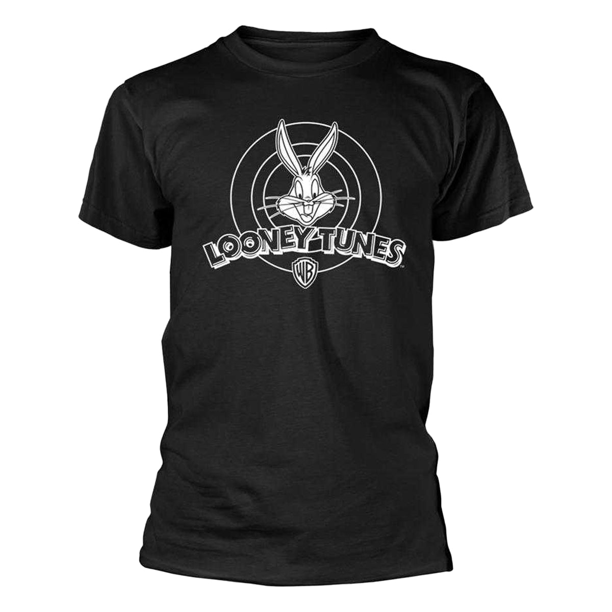 Black - Front - Looney Tunes Unisex Adult Bugs Bunny Logo T-Shirt