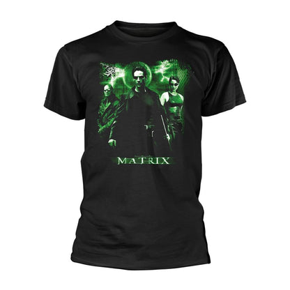 Black - Front - The Matrix Unisex Adult Grunge T-Shirt