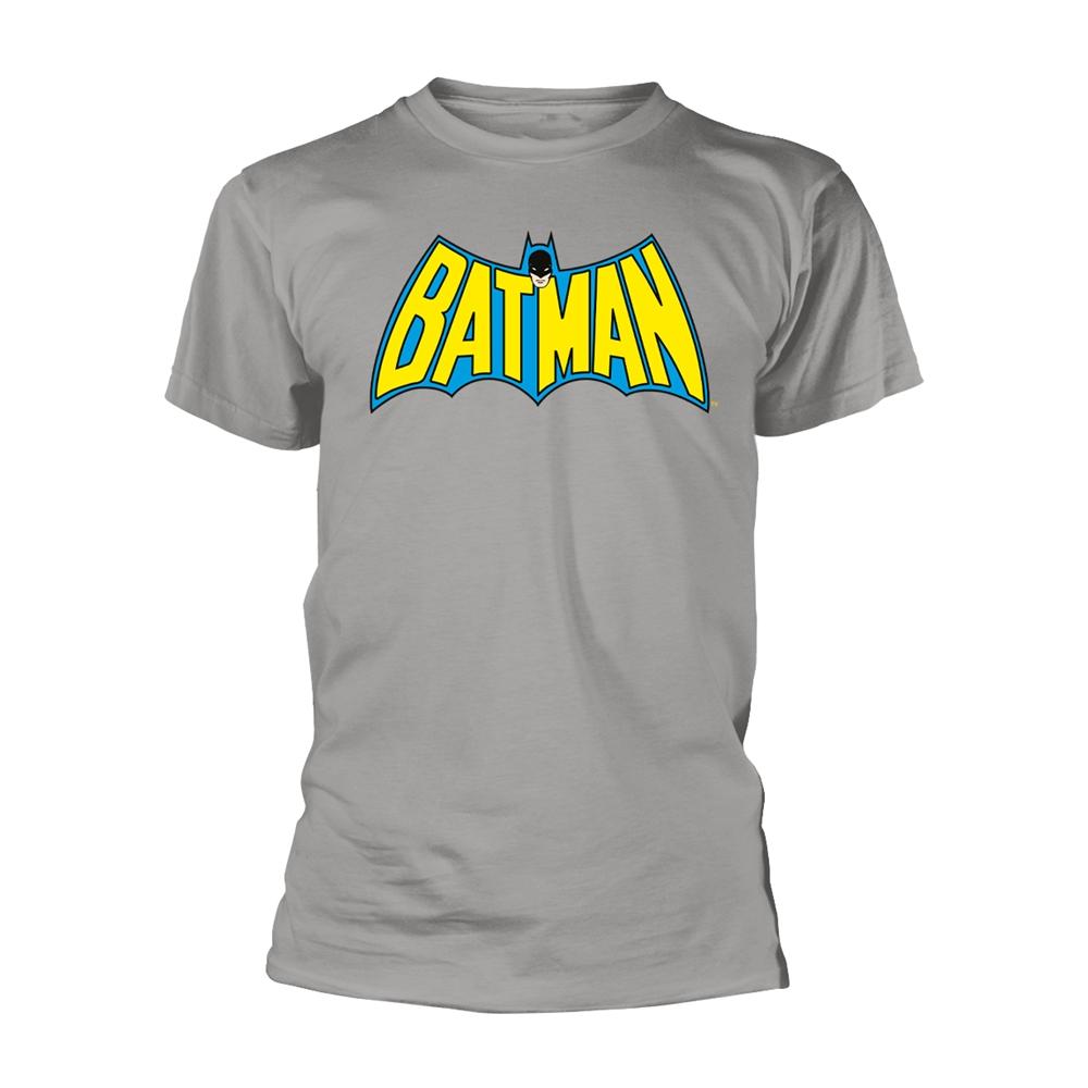 Grey - Front - Batman Unisex Adult Retro T-Shirt