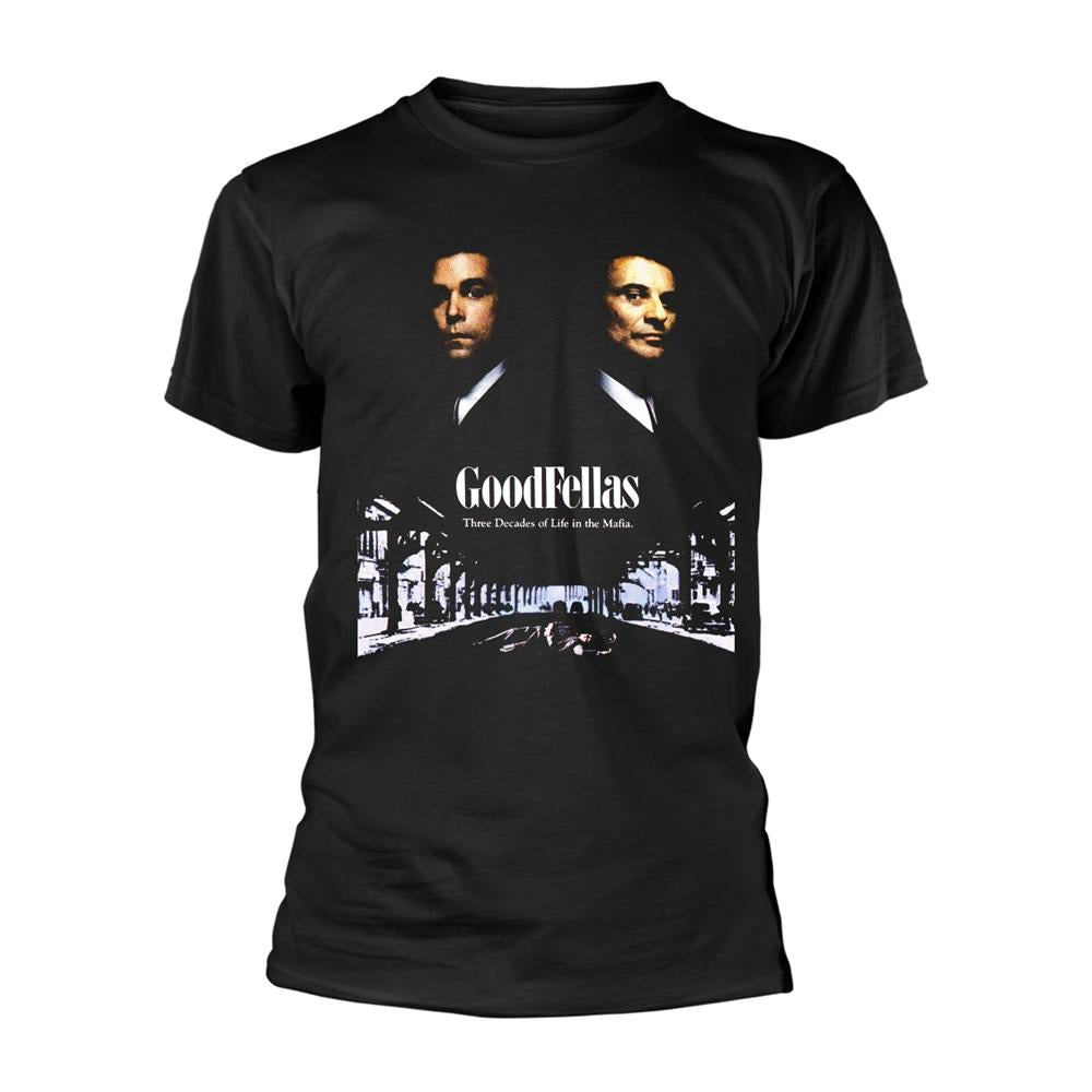 Black - Front - Goodfellas Unisex Adult Movie Poster T-Shirt