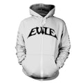 White - Front - Evile Unisex Adult Hell Unleashed Full Zip Hoodie