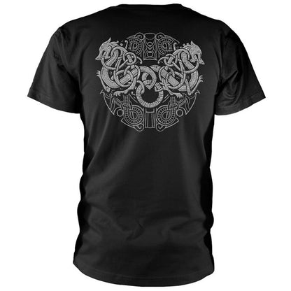 Black - Back - Amon Amarth Unisex Adult Skull T-Shirt