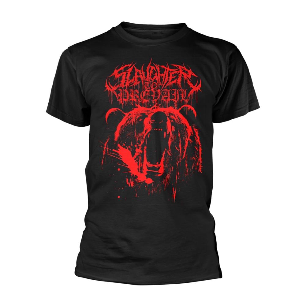 Black - Front - Slaughter To Prevail Unisex Adult Grizzly T-Shirt