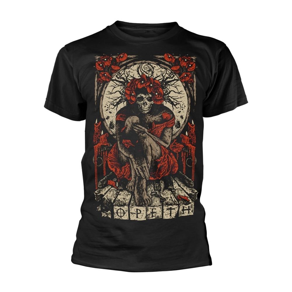 Black - Front - Opeth Unisex Adult Haxprocess Back Print T-Shirt