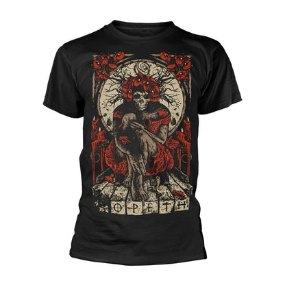 Black - Front - Opeth Unisex Adult Haxprocess Back Print T-Shirt