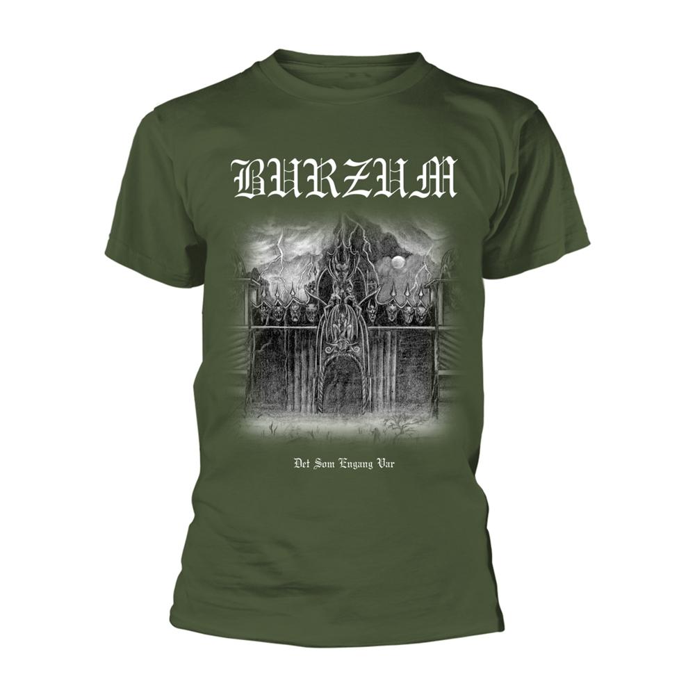 Green - Front - Burzum Unisex Adult Det Som Engang Var T-Shirt