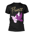 Black - Front - Prince Unisex Adult Dove T-Shirt
