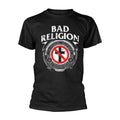 Black - Front - Bad Religion Unisex Adult Badge T-Shirt