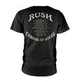 Black - Back - Rush Unisex Adult Caress Of Steel T-Shirt