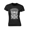 Black - Front - Babymetal Womens-Ladies Skull And Crossbones T-Shirt