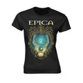 Black - Front - Epica Womens-Ladies Mirror T-Shirt