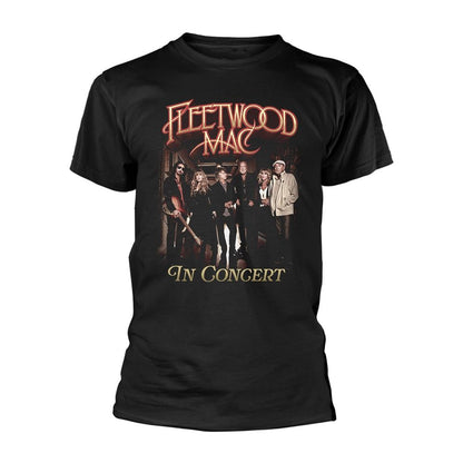 Black - Front - Fleetwood Mac Unisex Adult In Concert T-Shirt