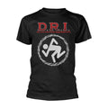 Black - Front - D.R.I. Unisex Adult Barbed Wire T-Shirt