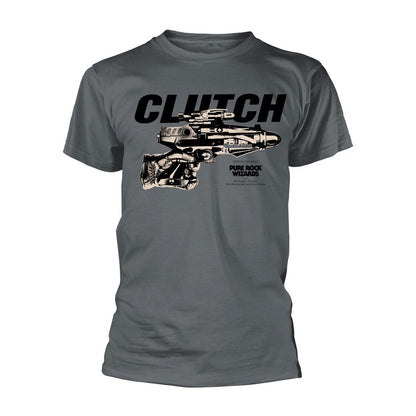 Grey - Front - Clutch Unisex Adult Pure Rock Wizards T-Shirt