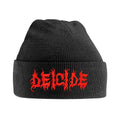 Black - Front - Deicide Unisex Adult Logo Beanie