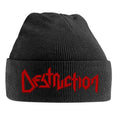 Black - Front - Destruction Unisex Adult Logo Beanie