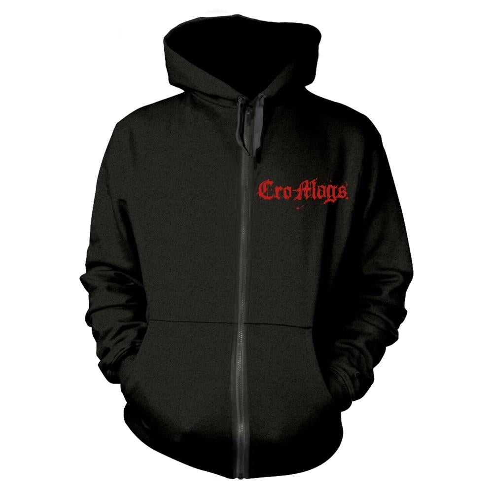 Black - Front - Cro-Mags Unisex Adult Best Wishes Full Zip Hoodie