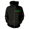 Black-Green - Front - Cro-Mags Unisex Adult Logo Full Zip Hoodie