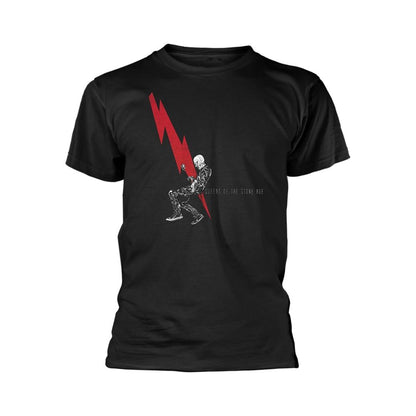 Black - Front - Queens Of The Stone Age Unisex Adult Lightning Dude T-Shirt