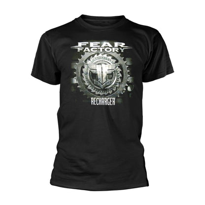 Black - Front - Fear Factory Unisex Adult Recharger T-Shirt