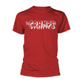 Red-White - Front - The Cramps Unisex Adult Logo T-Shirt