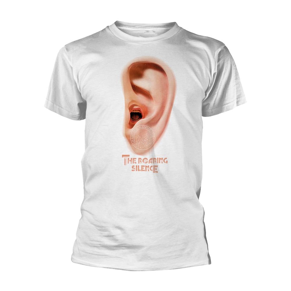 White - Front - Manfred Mann´s Earth Band Unisex Adult The Roaring Silence T-Shirt