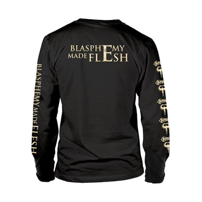 Black - Back - Cryptopsy Unisex Adult Blasphemy Made Flesh T-Shirt