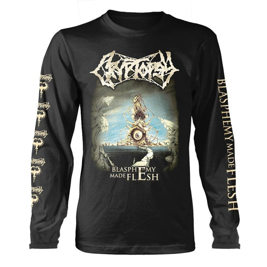 Black - Front - Cryptopsy Unisex Adult Blasphemy Made Flesh T-Shirt