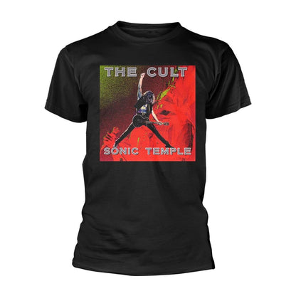 Black - Front - The Cult Unisex Adult Sonic Temple T-Shirt