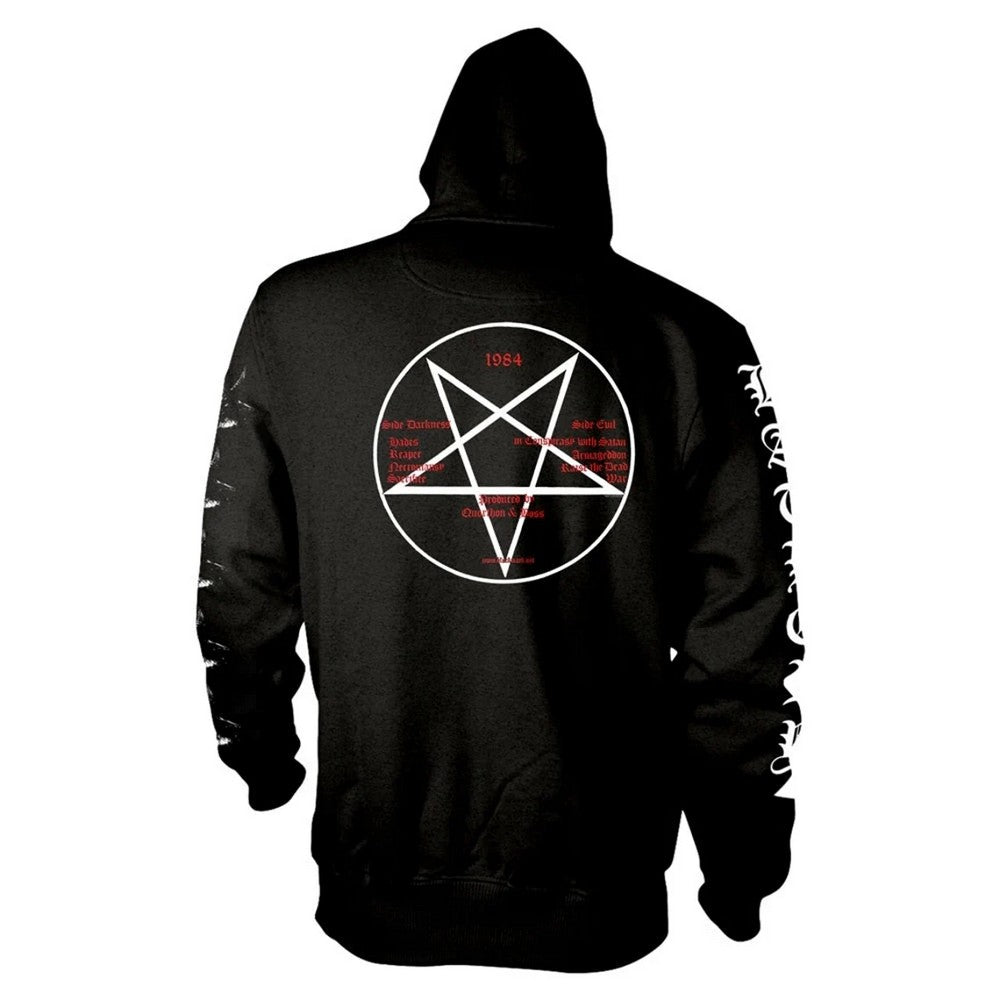 Black - Back - Bathory Unisex Adult Goat Hoodie