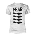 White - Front - Fear Unisex Adult Beer Bombers T-Shirt