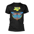 Black - Front - Yes Unisex Adult Dragonfly T-Shirt